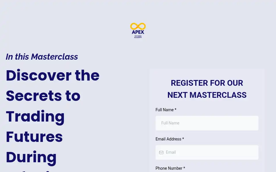Screenshot of apextradingacademy.com