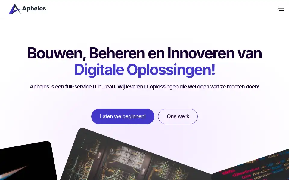 Screenshot of aphelos.com