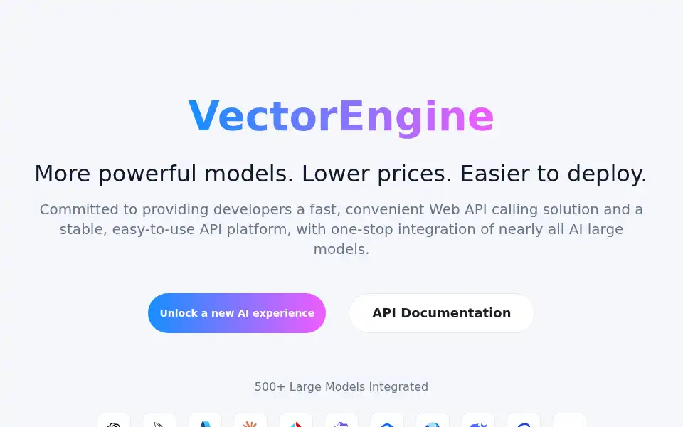 Screenshot of api.vectorengine.ai