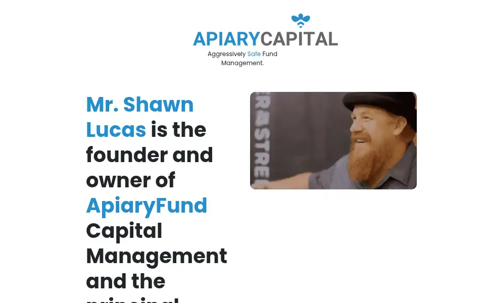 Screenshot of apiaryfund.com