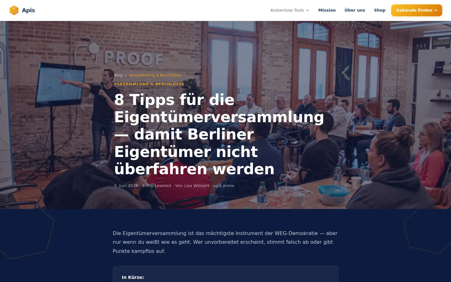 Screenshot of apis.immo