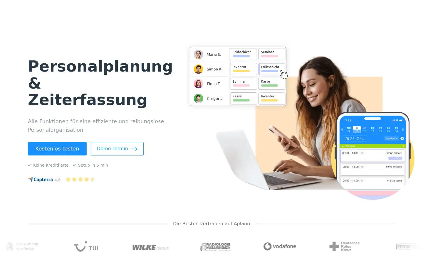 Screenshot of aplano.de