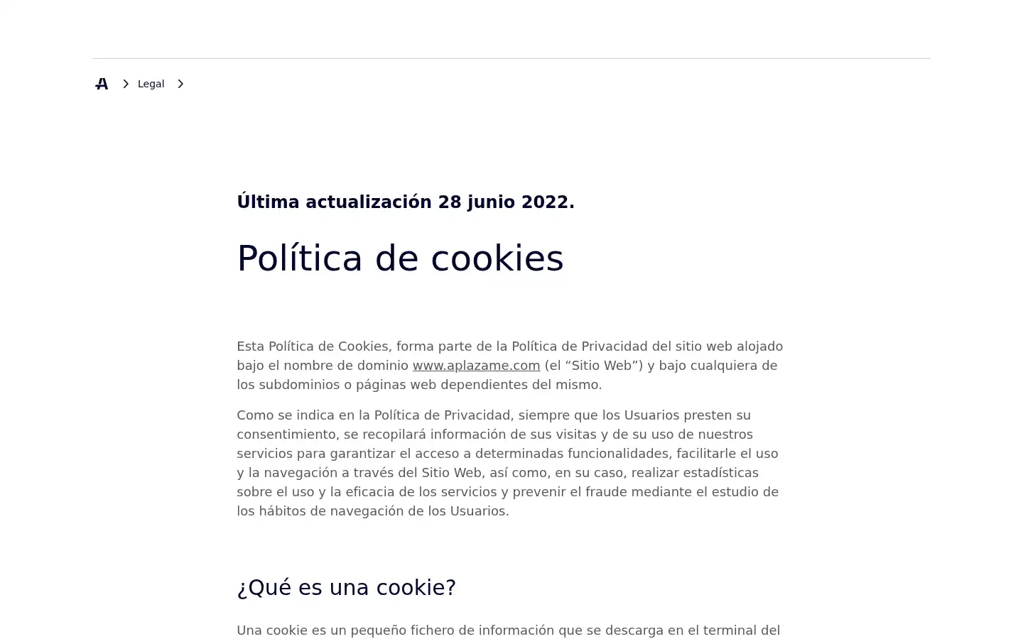 Screenshot of aplazame.com