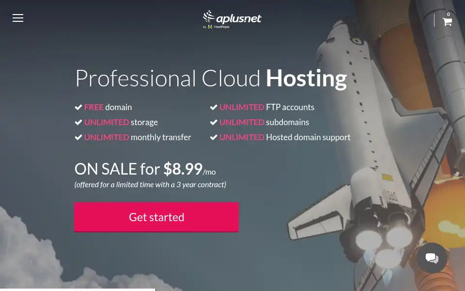 Screenshot of aplus.net