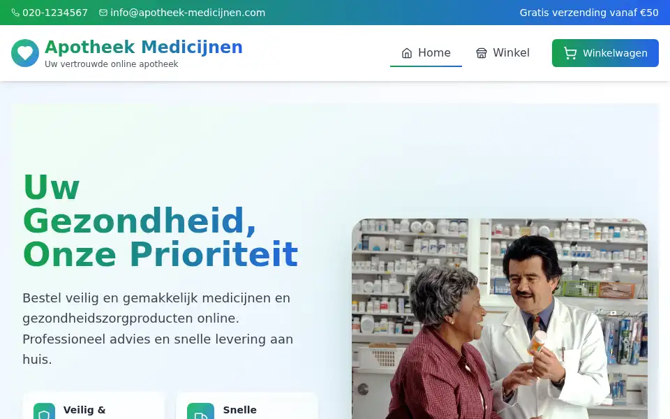 Screenshot of apotheek-medicijnen.com