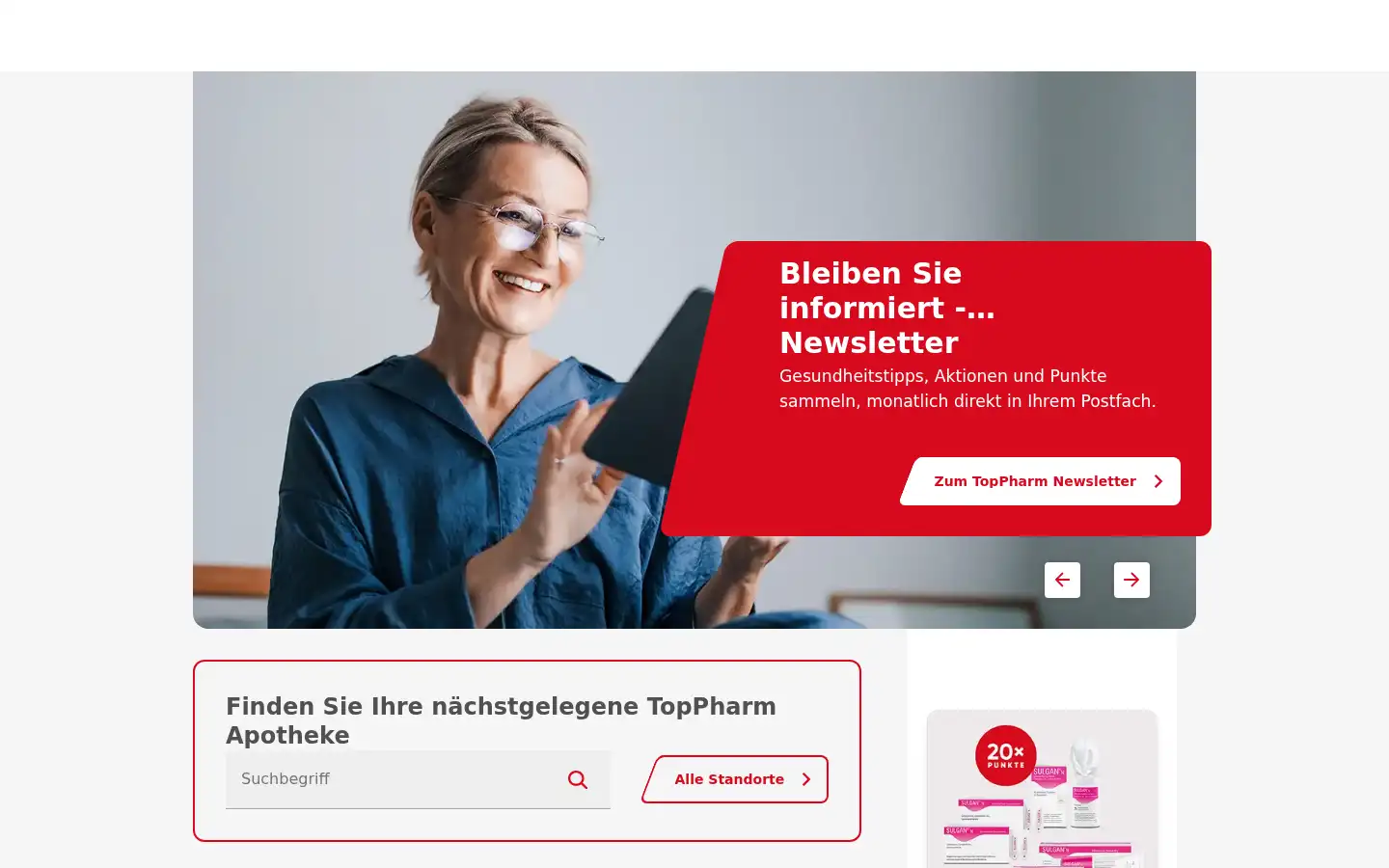 Screenshot of apotheke.ch