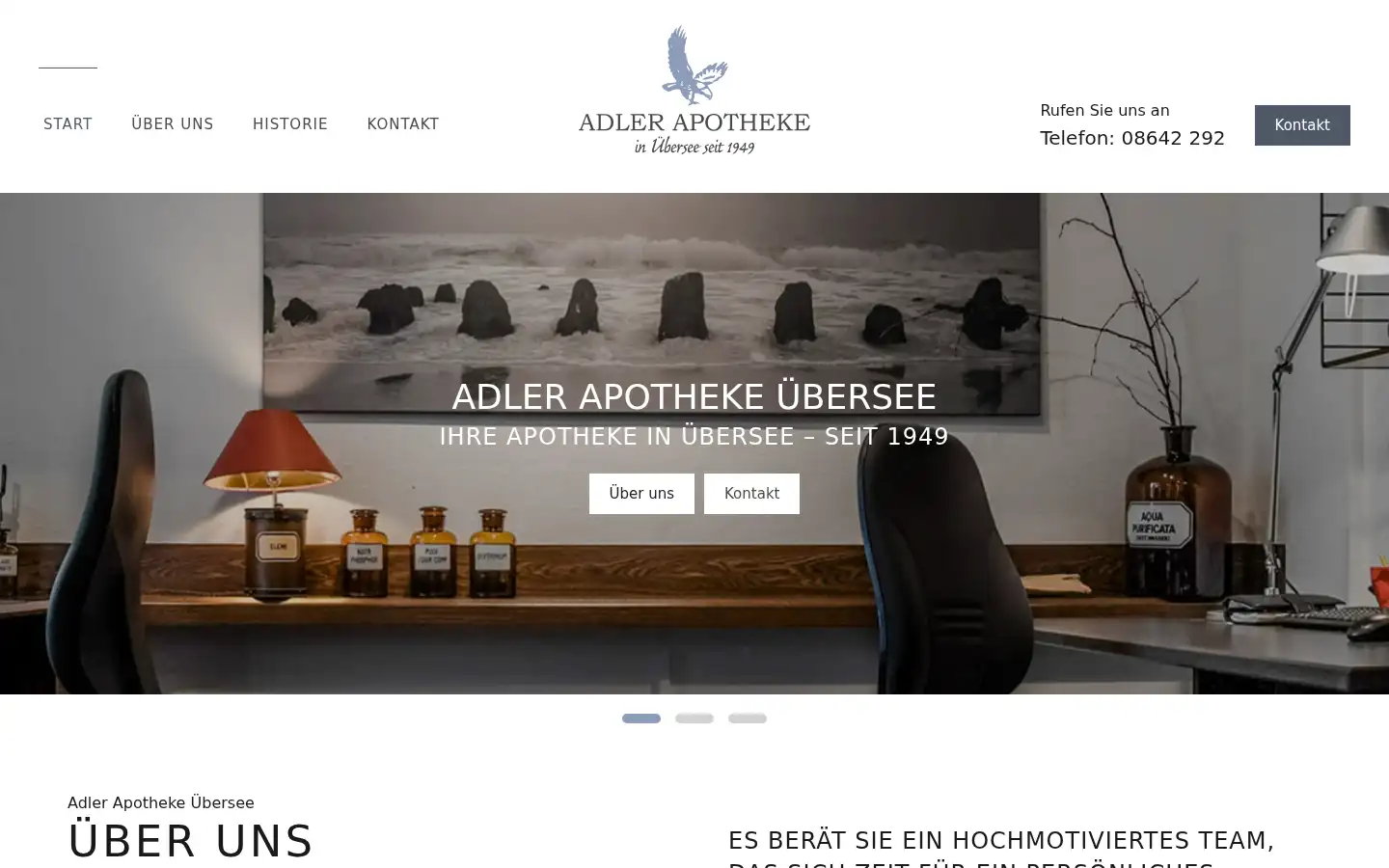 Screenshot of apotheke-uebersee.de