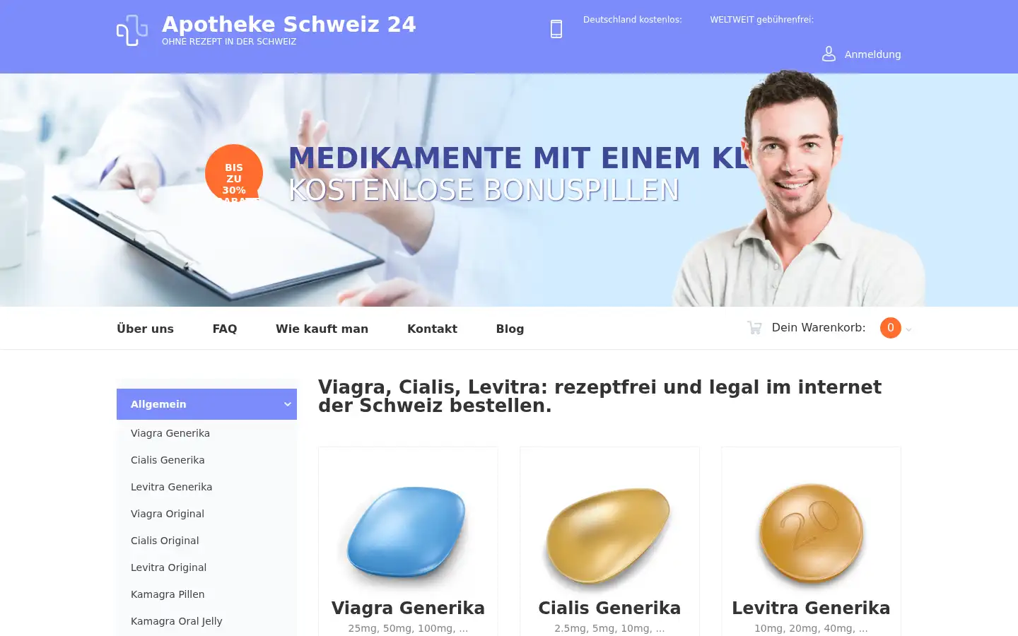 Screenshot of apothekeschweiz24.com