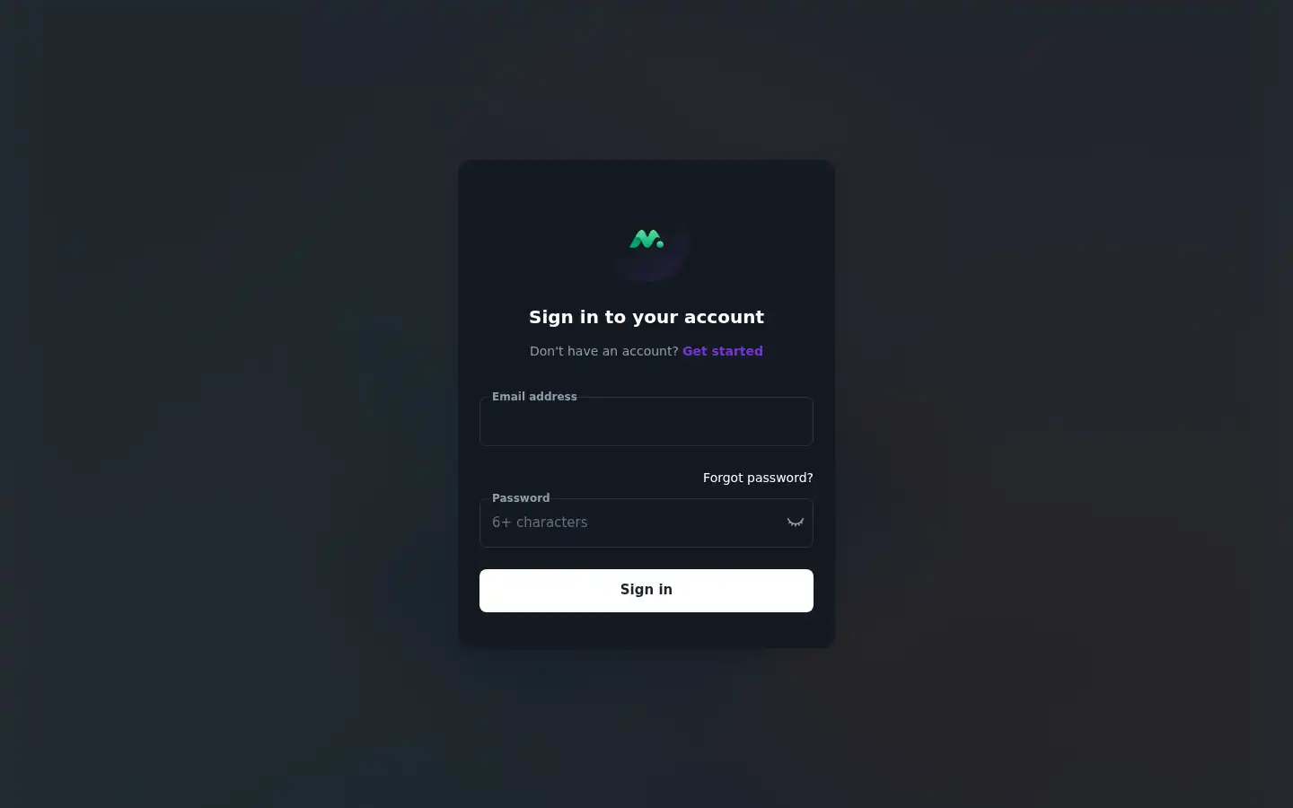 Screenshot of app.aerocrypt.com