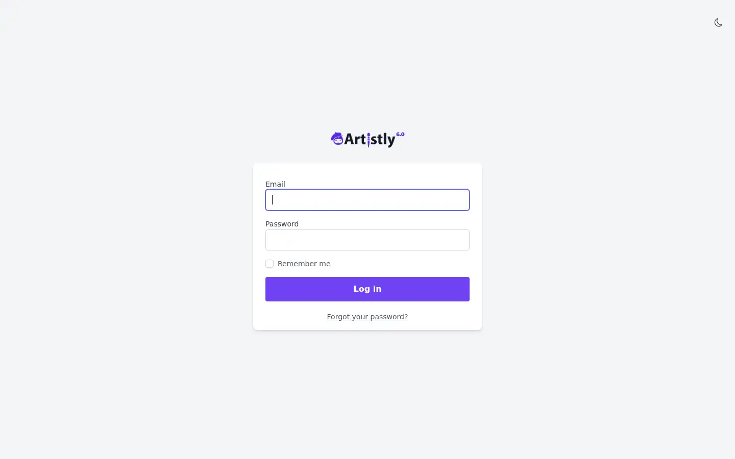 Screenshot of app.artistly.ai