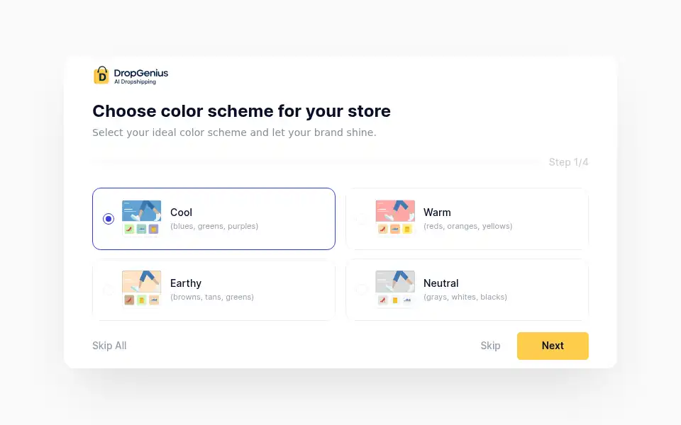 Screenshot of app.dropgenius.com