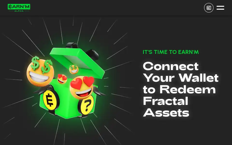 Screenshot of app.earnm.com