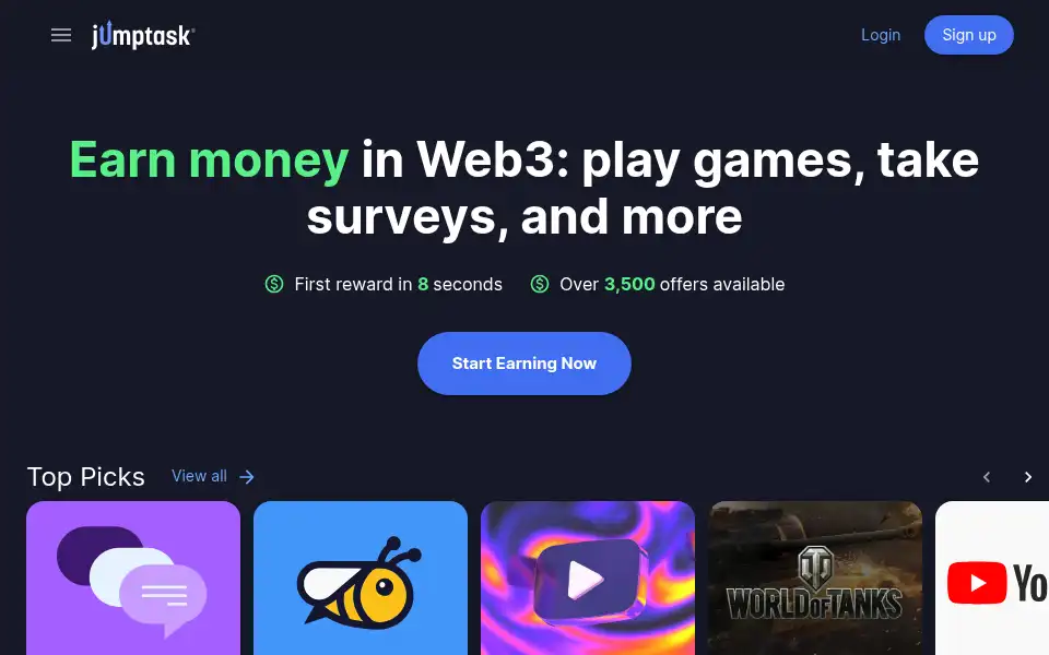 Screenshot of app.jumptask.io