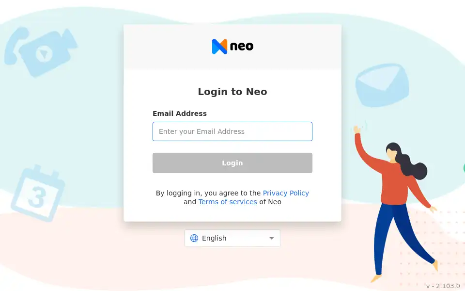 Screenshot of app.neo.space