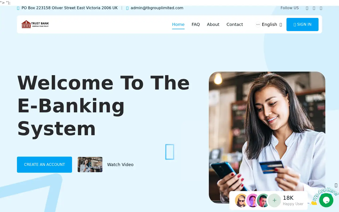 Screenshot of app.tbgrouplimited.com