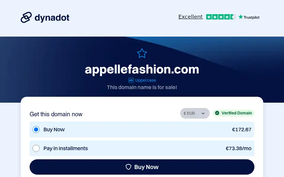 Screenshot of appellefashion.com
