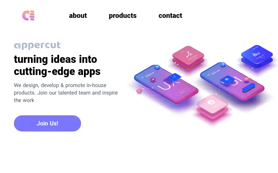 Screenshot of appercut.eu
