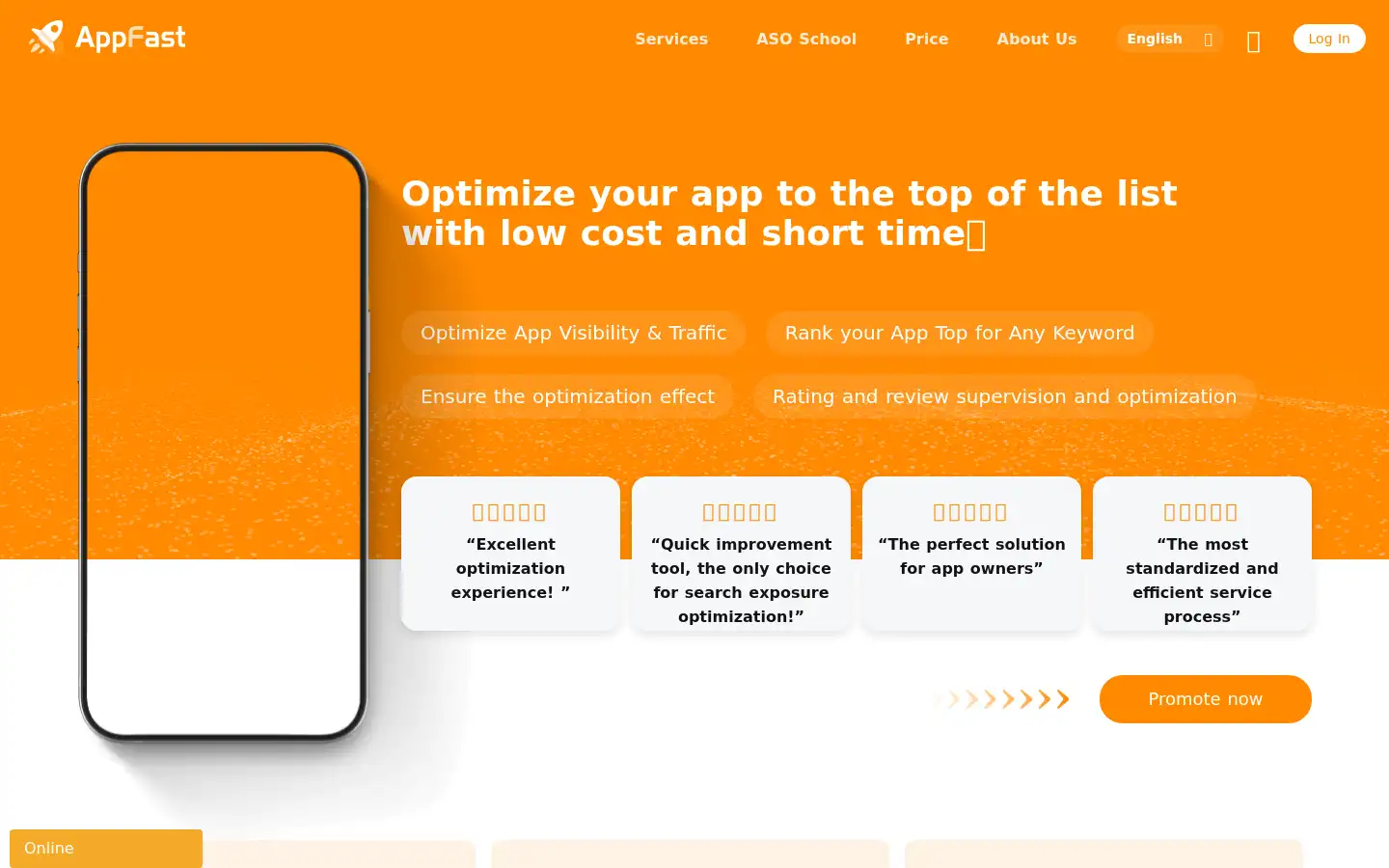 Screenshot of appfast.com