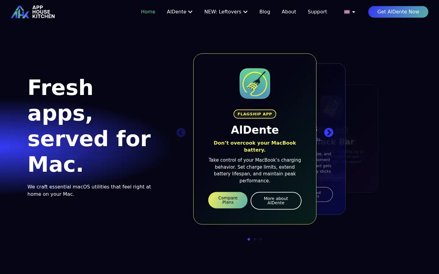 Screenshot of apphousekitchen.com