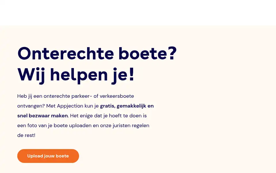 Screenshot of appjection.nl