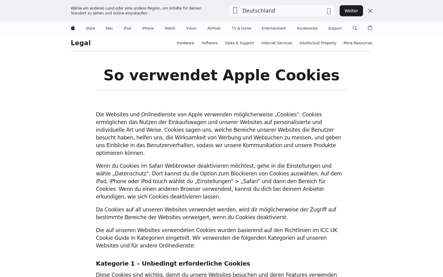 Screenshot of apple.at