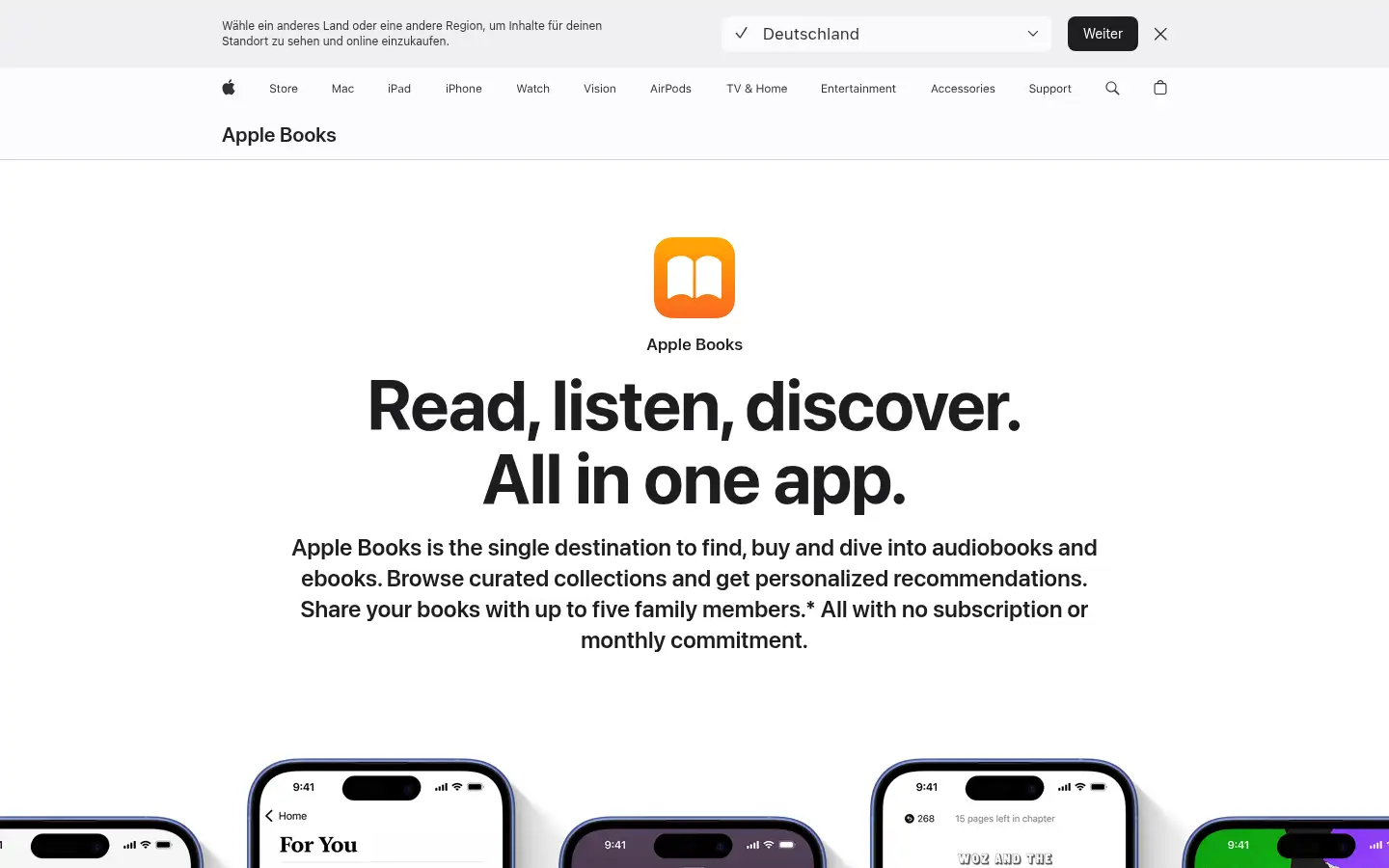 Screenshot of apple.ca
