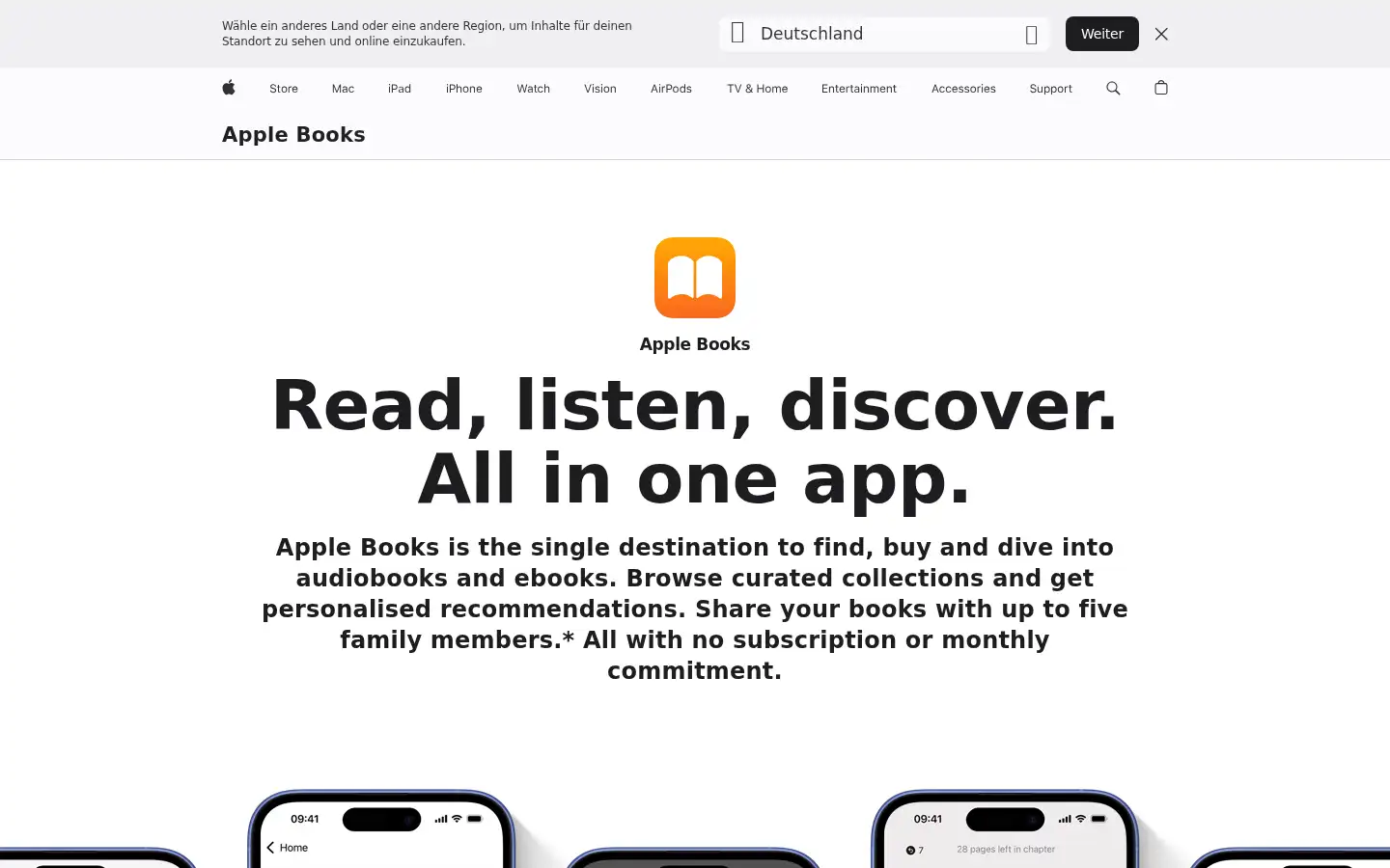 Screenshot of apple.co.uk