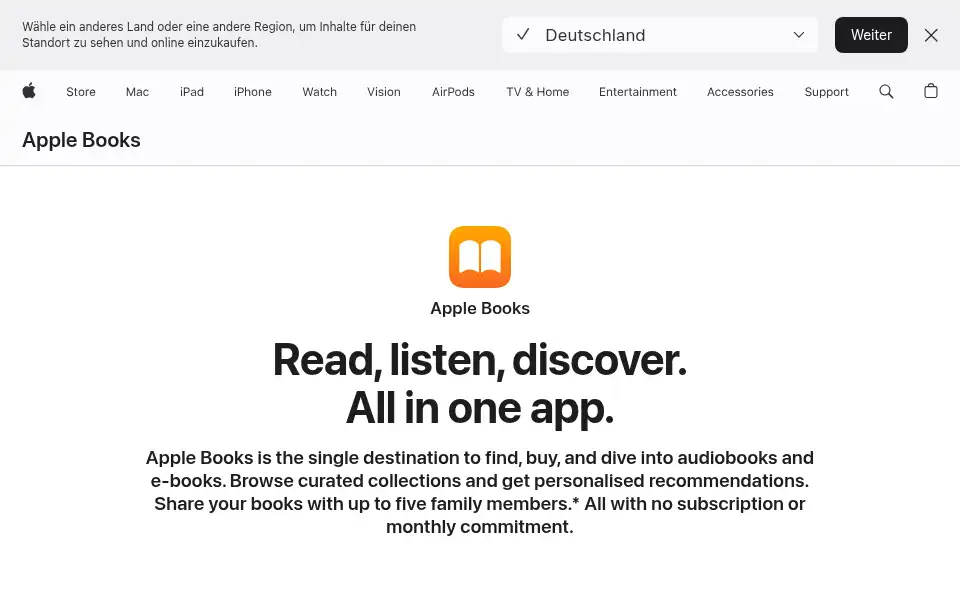 Screenshot of apple.com.au