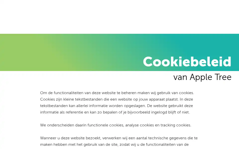 Screenshot of apple-tree.nl