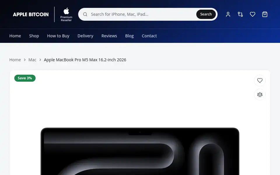 Screenshot of applebitcoins.com