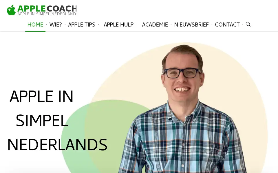 Screenshot of applecoach.nl
