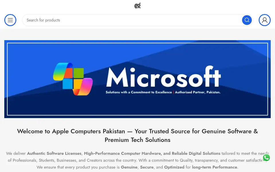 Screenshot of applecomputerspk.com