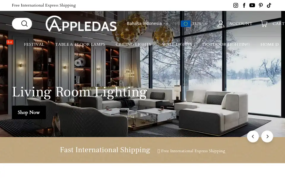 Screenshot of appledas.com