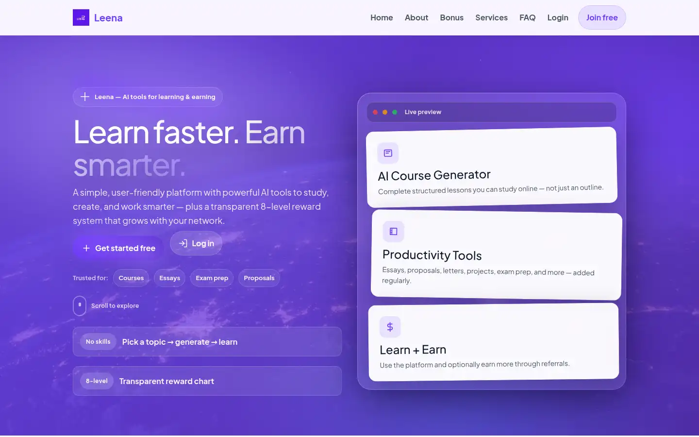 Screenshot of appleena.com
