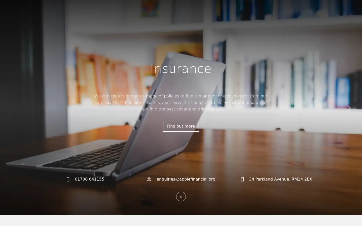 Screenshot of applefinancial.org