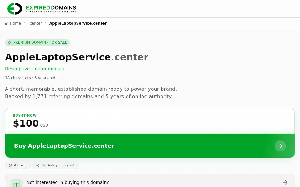 Screenshot of applelaptopservice.center