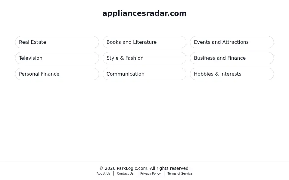 Screenshot of appliancesradar.com