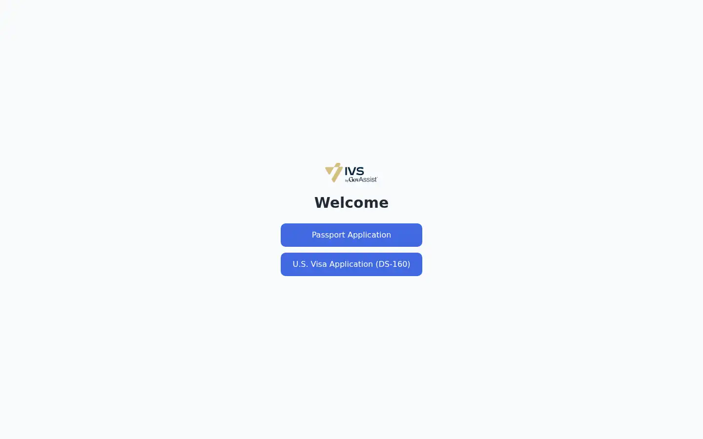 Screenshot of apply.ivs.us