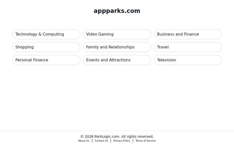 Screenshot of appparks.com