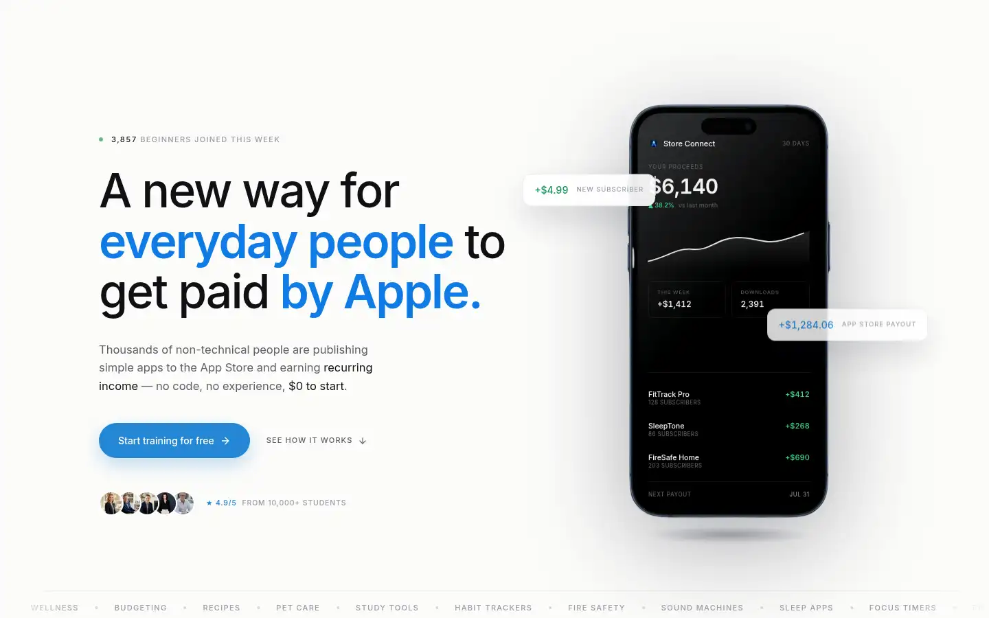 Screenshot of apppublishing.ai