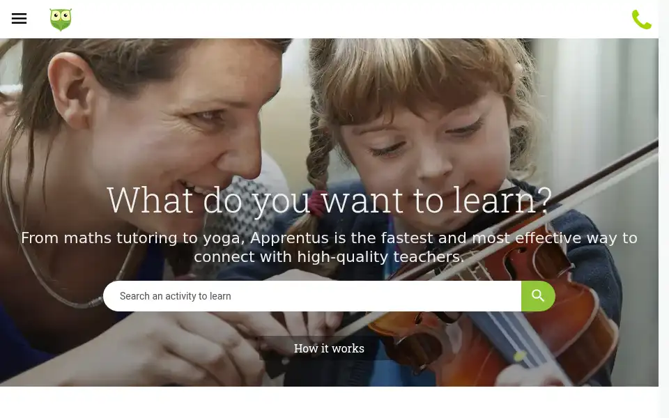 Screenshot of apprentus.co.uk