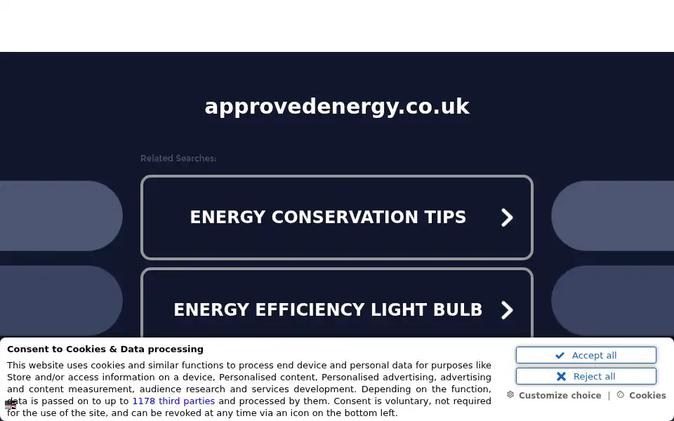 Screenshot of approvedenergy.co.uk