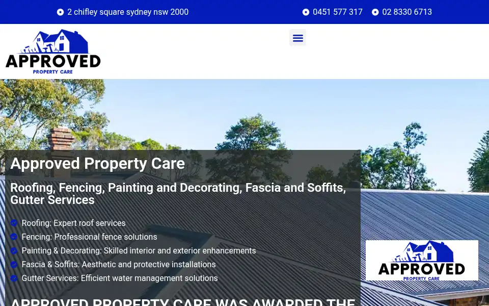 Screenshot of approvedpropertycare.com