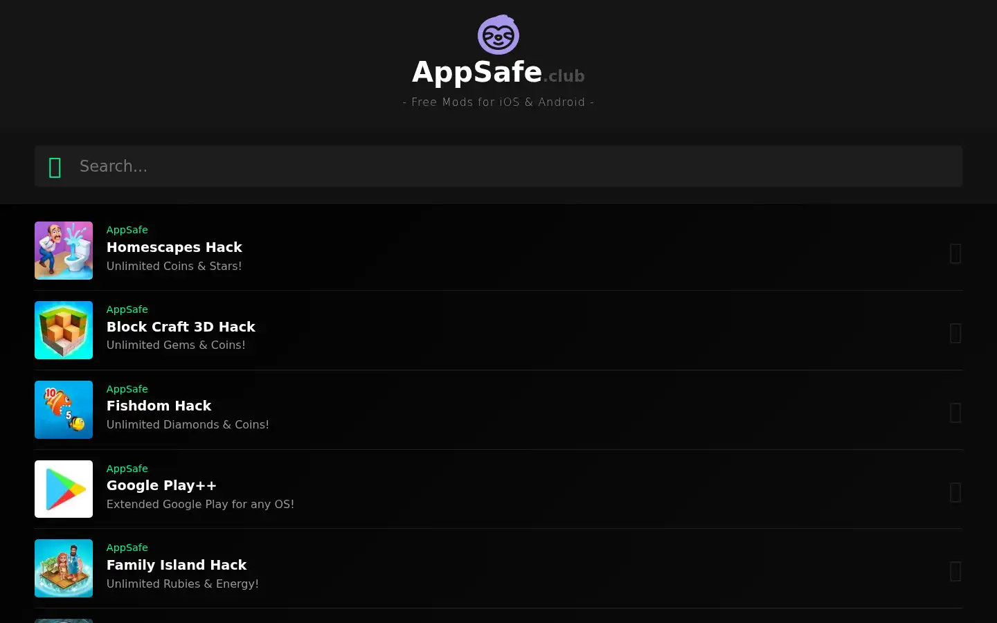 Screenshot of appsafe.club