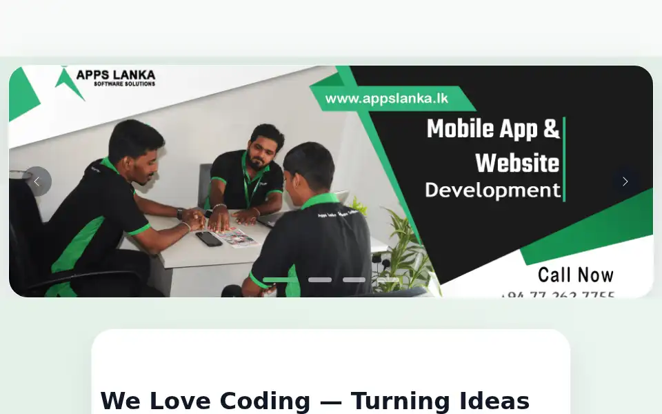 Screenshot of appslanka.lk