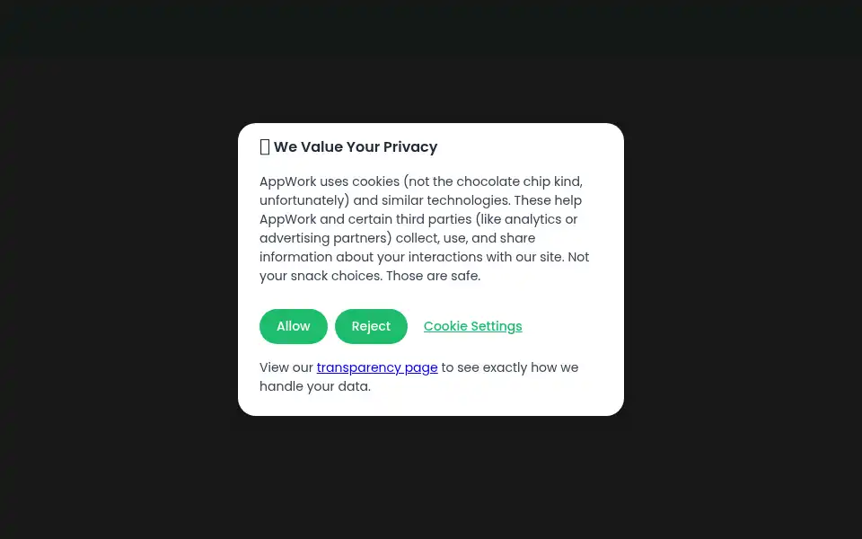Screenshot of appworkco.com
