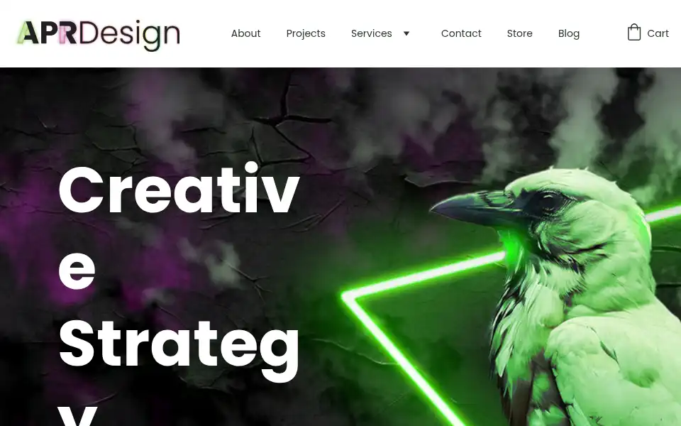 Screenshot of aprdesign.co.uk