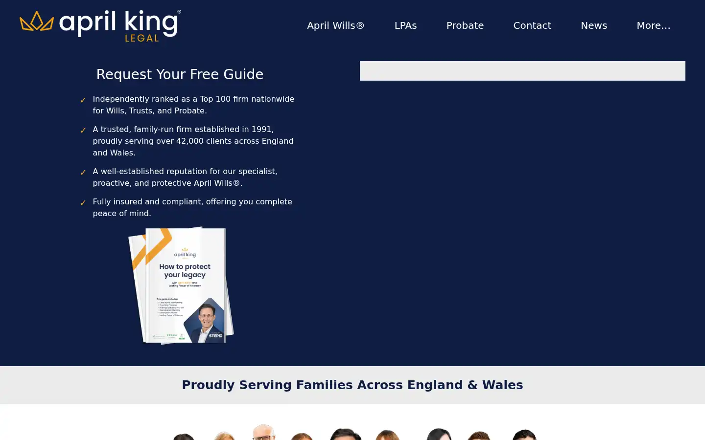 Screenshot of aprilking.co.uk