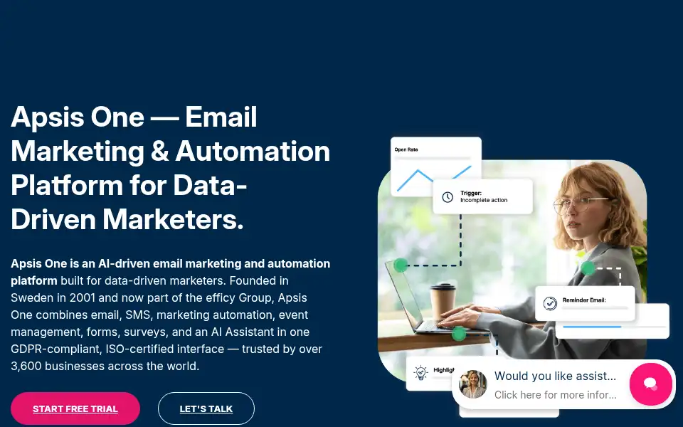 Screenshot of apsis.com