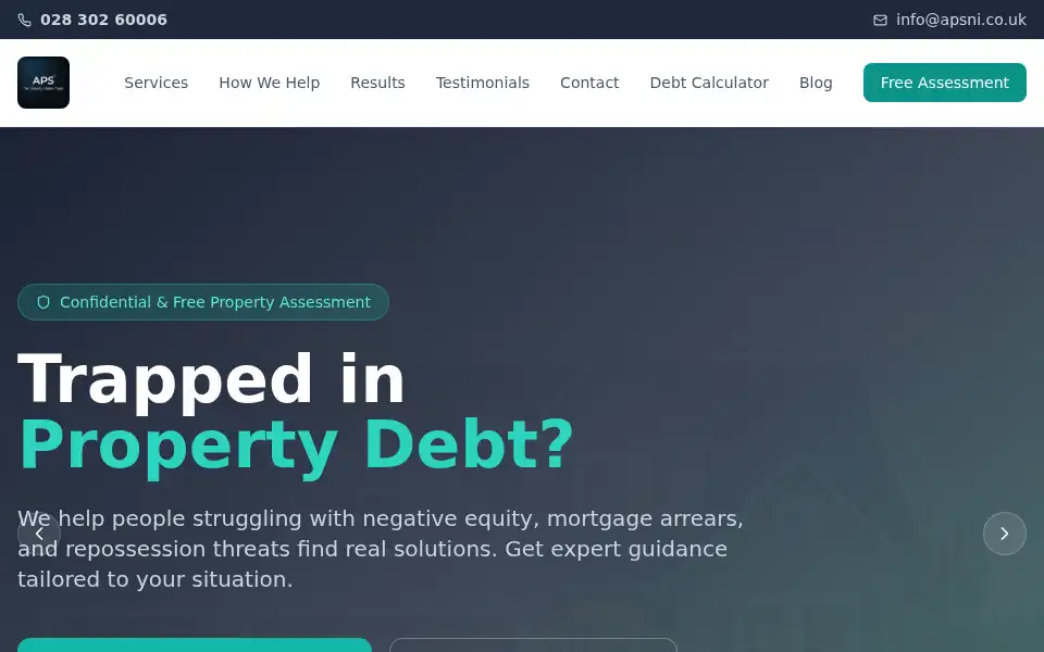 Screenshot of apsni.co.uk